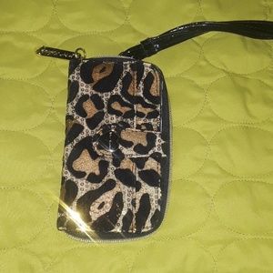 Betsey Johnson Wristlet Wallet Leopard